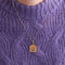 Pendentif Pendentif médaille - 2 colombes en or jaune 18K 58 Facettes