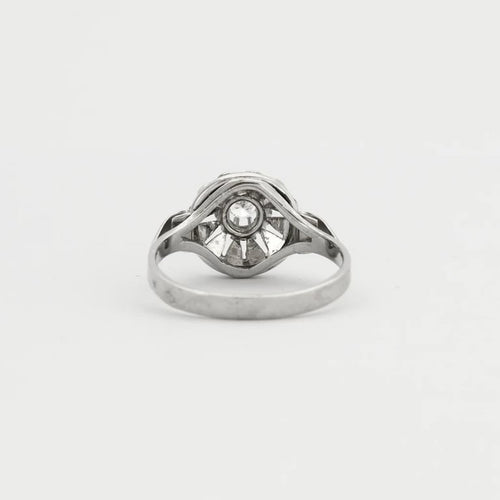 Bague 55 Bague solitaire diamant 0,10 ct en or blanc 750 58 Facettes