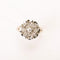 Bague 54 Bague fleur ciselée en or gris 18K et diamants 58 Facettes