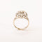 Bague 54 Bague fleur ciselée en or gris 18K et diamants 58 Facettes