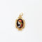 Pendentif Pendentif ancien en or jaune 750 et émaux de Limoges 58 Facettes