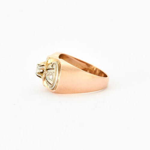 Bague 51 Bague nœud en or jaune 18K et diamants 58 Facettes