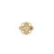Bague 52 Bague fleur vintage en or jaune et blanc 18K et diamants 58 Facettes