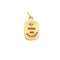 Pendentif Augis - Médaille d’amour rectangulaire en or jaune 18K 58 Facettes