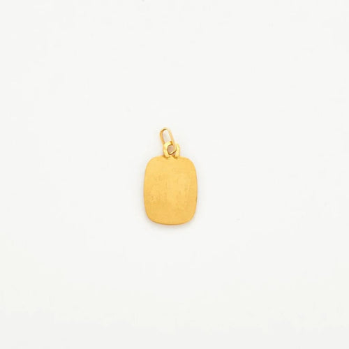 Pendentif Augis - Médaille d’amour rectangulaire en or jaune 18K 58 Facettes