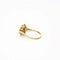 Bague 57 Bague marguerite double halo en or jaune 14K et diamants 58 Facettes LMB-136
