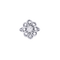 Bague 49 Bague pompadour sertie de diamants en or blanc et platine 58 Facettes
