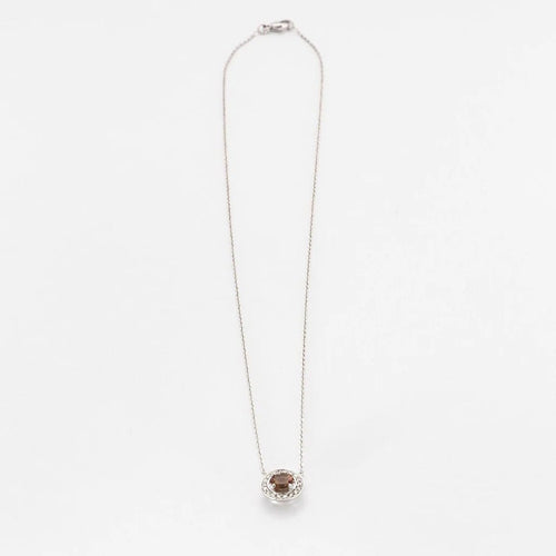 Collier Collier pendentif en or blanc, tourmaline polychrome et diamants 58 Facettes LMB-166