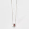 Collier Collier pendentif en or blanc 18K avec tourmaline rose et diamants 58 Facettes