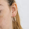 Boucles d'oreilles Boucles d’oreilles créoles carrées en or jaune et blanc 18K 58 Facettes LMB-163