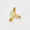 Bague 54 Bague marquise Art nouveau en or jaune 18K et opale 58 Facettes LMB-201