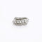 Bague 49 Bague lignes et volutes en or blanc et platine, sertie de diamants 58 Facettes