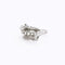 Bague 49 Bague lignes et volutes en or blanc et platine, sertie de diamants 58 Facettes