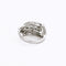 Bague 49 Bague lignes et volutes en or blanc et platine, sertie de diamants 58 Facettes