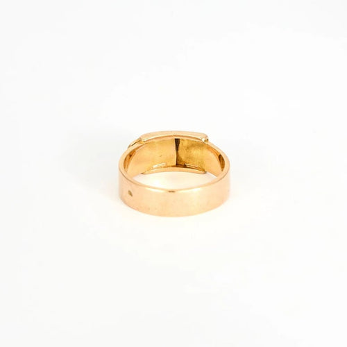 Bague 52 Bague ceinture bandeau en or jaune rosé 18K 58 Facettes LMB-205