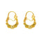 Boucles d'oreilles Créoles savoyardes - Boucles d’oreilles en or jaune 18K, or blanc et vert 58 Facettes LMB-218