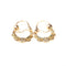 Boucles d'oreilles Créoles savoyardes - Boucles d’oreilles en or jaune 18K, or blanc et vert 58 Facettes LMB-218