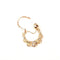 Boucles d'oreilles Créoles savoyardes - Boucles d’oreilles en or jaune 18K, or blanc et vert 58 Facettes LMB-218