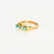 Bague 57 Bague jarretière en or rose et turquoises 58 Facettes
