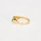 Bague 57 Bague jarretière en or rose et turquoises 58 Facettes