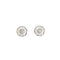 Boucles d'oreilles Boucles d'oreilles puces en platine et or jaune, diamants et nacre 58 Facettes