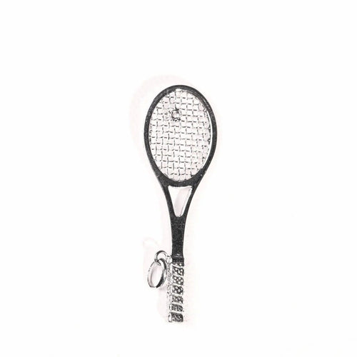 Pendentif Pendentif raquette de tennis en or blanc et diamant 58 Facettes