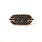 Bague 52 SO SHOCKING Singulière - Bague en or rose 18K et diamants noirs 58 Facettes
