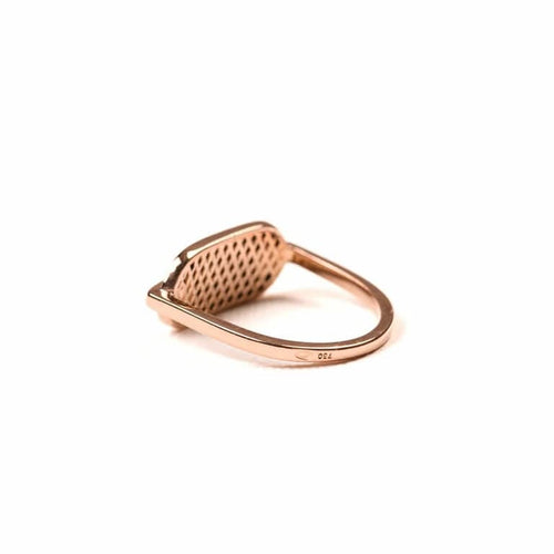 Bague 52 SO SHOCKING Singulière - Bague en or rose 18K et diamants noirs 58 Facettes