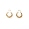 Boucles d'oreilles Boucles d’oreilles créoles à décor rayonnant en or jaune 18K 58 Facettes