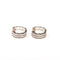 Boucles d'oreilles Boucles d'oreilles créoles en or blanc 18K pavées de diamants et diamants noirs 58 Facettes