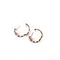 Boucles d'oreilles Boucles d'oreilles créoles en or blanc 18K pavées de diamants et diamants noirs 58 Facettes