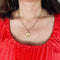 Pendentif Augis - Pendentif médaille d'amour en or jaune 18K et rubis 58 Facettes LMB-255