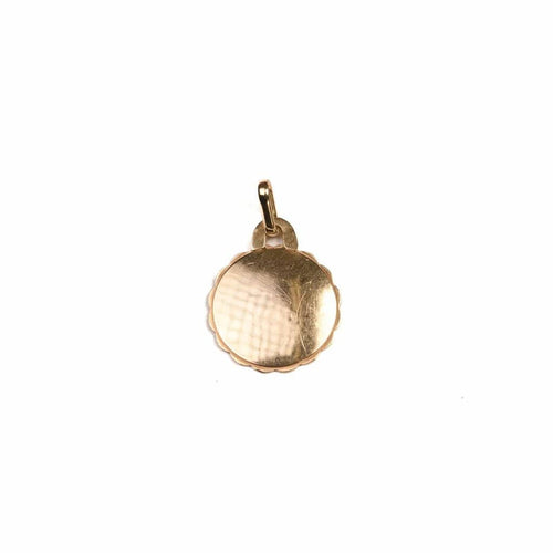 Pendentif Augis - Pendentif médaille d'amour en or jaune 18K et rubis 58 Facettes LMB-255