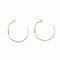 Boucles d'oreilles Boucles d'oreilles créoles à pastilles d'onyx en or jaune 18K 58 Facettes
