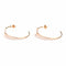 Boucles d'oreilles Boucles d'oreilles créoles à pastilles d'onyx en or jaune 18K 58 Facettes