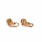 Boucles d'oreilles Boucles d'oreilles dormeuses en or jaune et or blanc avec diamants 58 Facettes