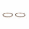 Boucles d'oreilles Boucles d’oreilles créoles en or blanc 18K et diamants 58 Facettes