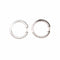 Boucles d'oreilles Boucles d’oreilles créoles en or blanc 18K et diamants 58 Facettes