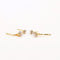 Boucles d'oreilles Boucles d’oreilles dormeuses en or deux tons et diamants 58 Facettes 53