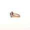Bague 51 Bague marguerite ancienne en or rose 18K, rhodolite et diamants 58 Facettes LMB-265