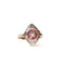 Bague 49 Bague marquise ancienne en or 18K deux tons, rubis et diamant 58 Facettes 275
