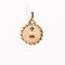Pendentif Augis - Médaille d’amour ronde trois ors « Plus qu’hier moins que demain » 58 Facettes LMB-279