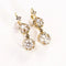 Boucles d'oreilles Boucles d'oreilles dormeuses anciennes en or jaune et blanc, diamants 58 Facettes LMB-278