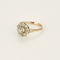 Bague 55 Bague marguerite ancienne en or rose et blanc et diamants 58 Facettes LMB-292