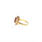 Bague 54 Bague marguerite rubis et diamants en or jaune 18K 58 Facettes LMB-285