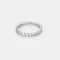 Bague 56 Alliance américaine en or blanc et diamants 1,25 ct 58 Facettes LMB-296
