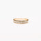 Bague 49.5 Alliance demi-tour - Bague en or jaune 18K pavée de diamants 58 Facettes LMB-301