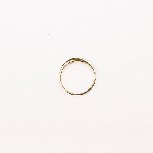 Bague 49.5 Alliance demi-tour - Bague en or jaune 18K pavée de diamants 58 Facettes LMB-301