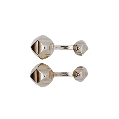 Boutons de manchette Hermès - Boutons de manchette en argent 925 58 Facettes LMB-297