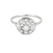 Bague 57 Bague Art déco octogonale en or blanc et platine, diamants 58 Facettes LMB-300